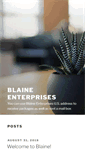 Mobile Screenshot of blaineenterprises.com